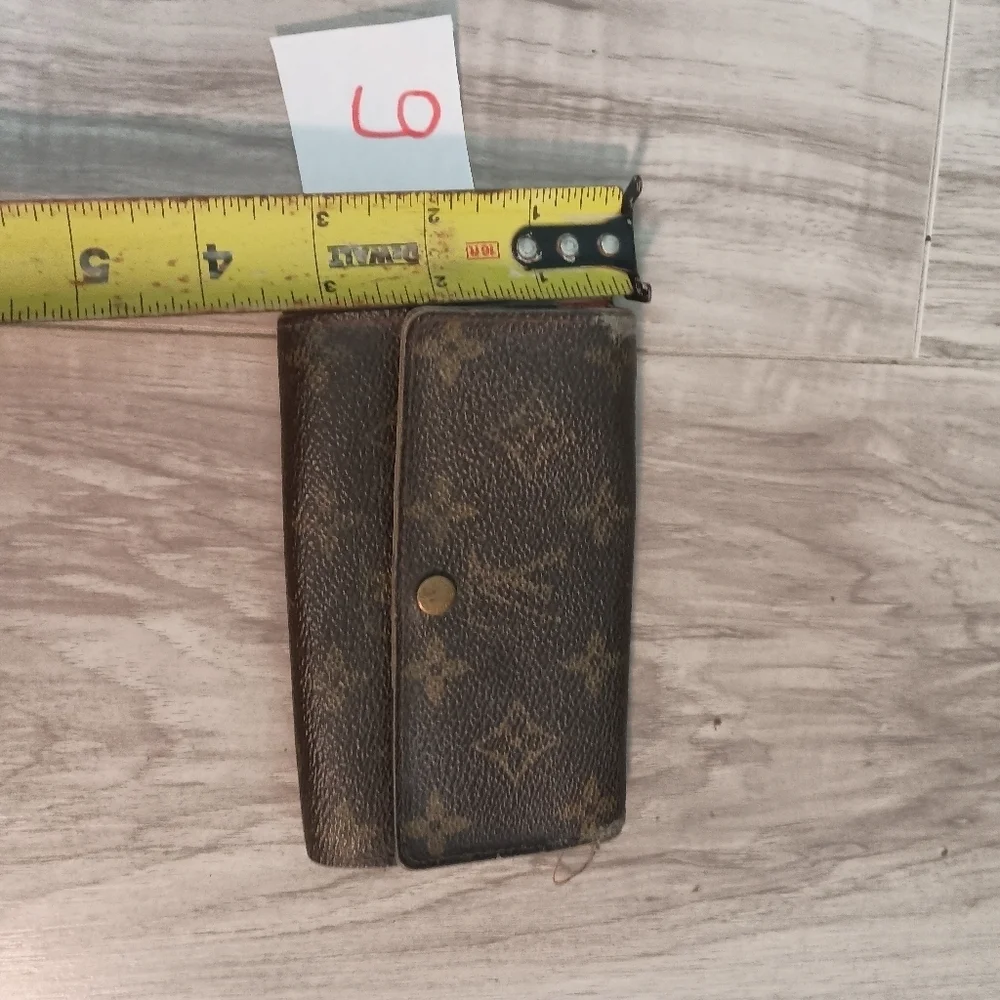 Authentic Louis Vuitton Monogram Canvas Wallet - Brown